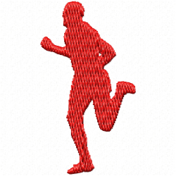 Sports Silhouette Embroidery Design 11